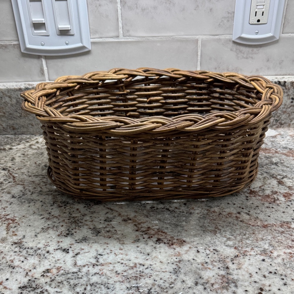 Rustic Woven Storage Basket